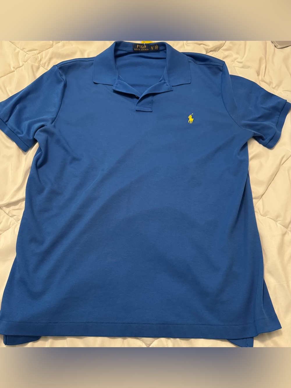 Polo by Ralph Lauren Men’s Royal Blue Polo with Yellow Pony